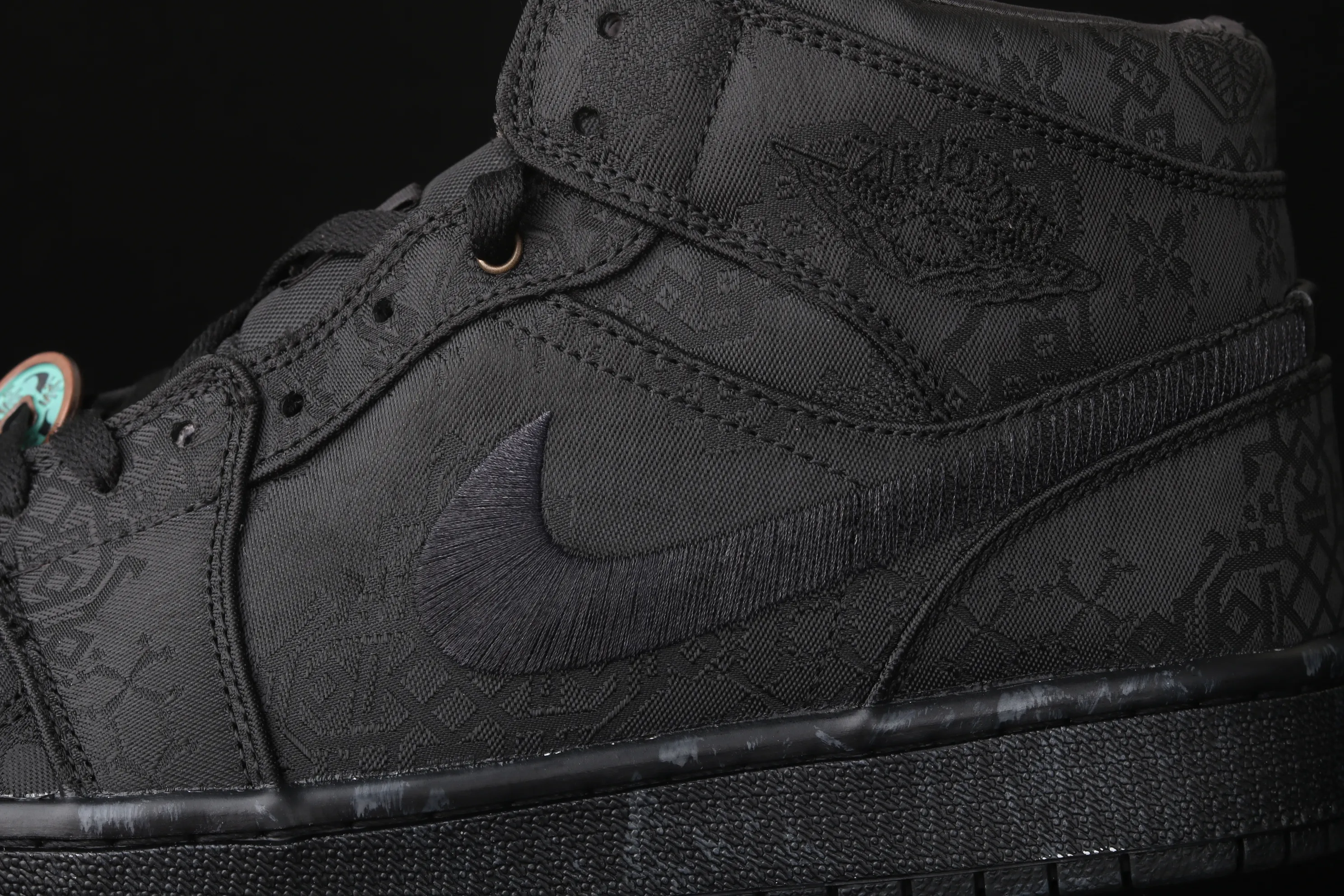 All categories Air Jordan Jordan series basketball shoes Air Jordan 1 Mid CLOT x Air Jordan 1 Mid "Fearless" AJ1 Joe 1 mid-top black silk CU2804-300